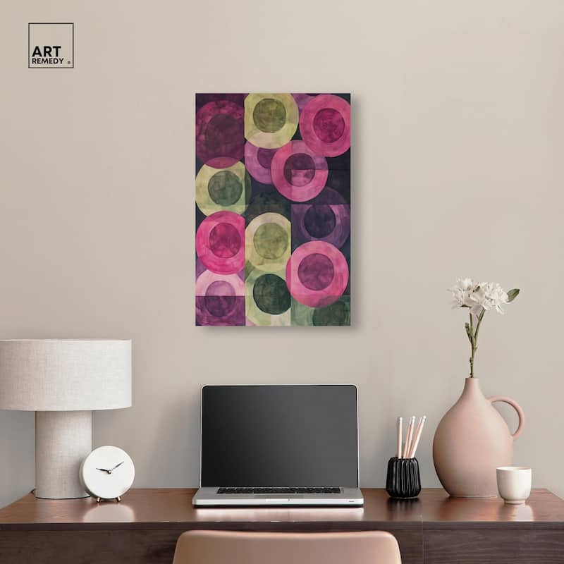Orbital Pattern Canvas by Art Remedy, Gallery Wrapped