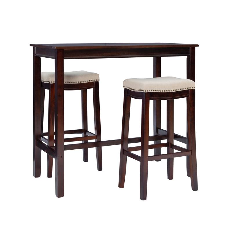 Linon Bridgeport 3-Piece Bar Dining Set