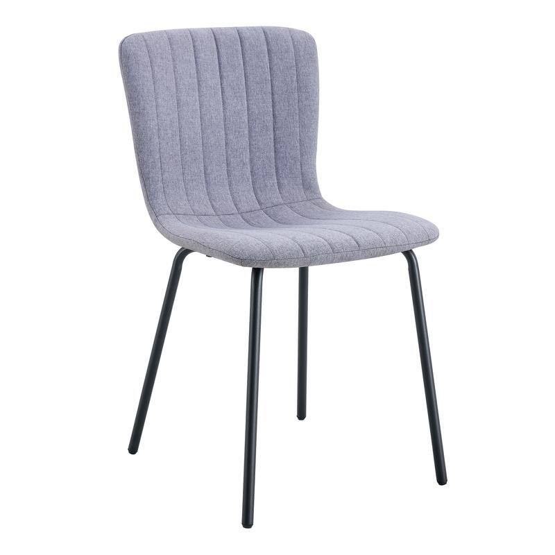 Set of 4 Minimalist Dining Chairs – Premium Black Metal Leg Design for Modern Interiors, Versatile Style Adaptability