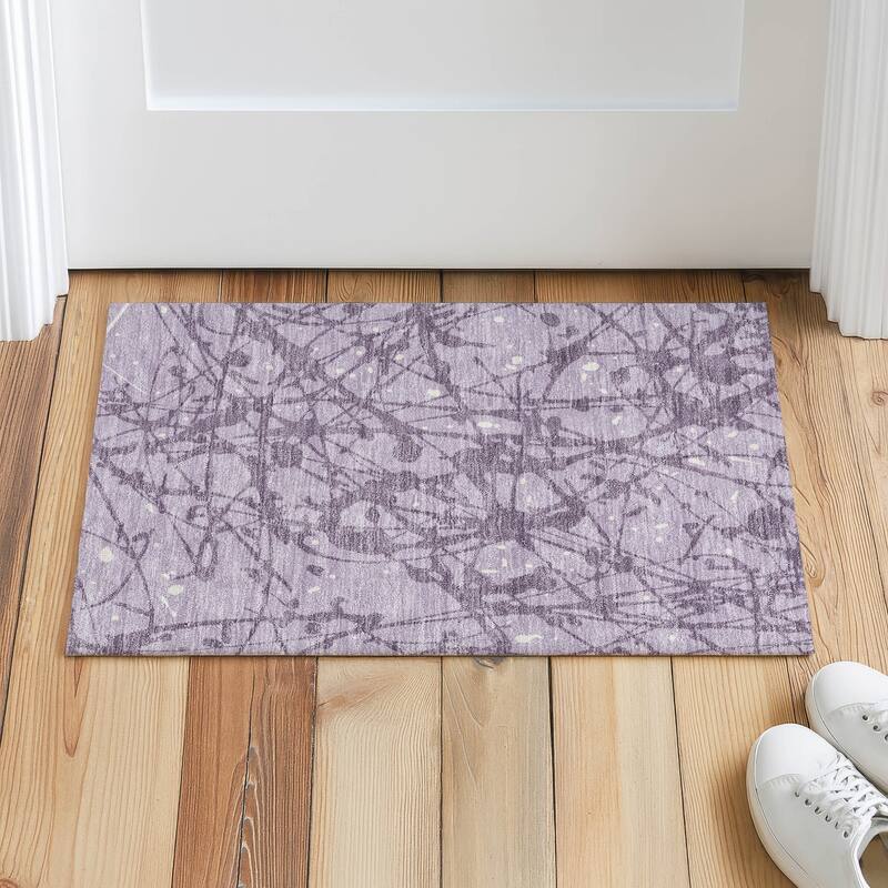 Machine Washable Indoor/ Outdoor Modern Campo Chantille Rug