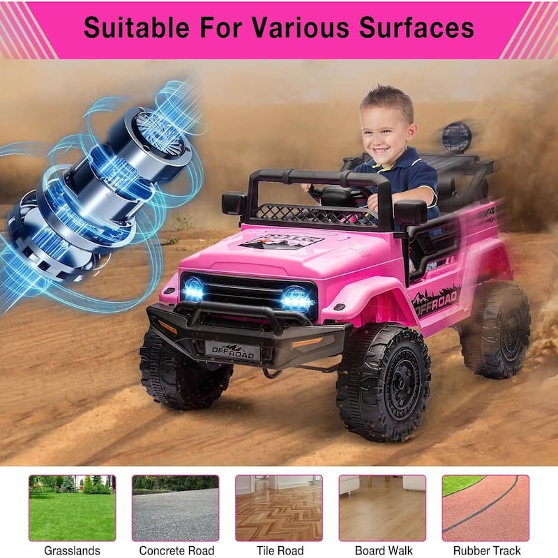 24v Kids Electric Ride-on Car 2-Seater, Off-Road Vehicle