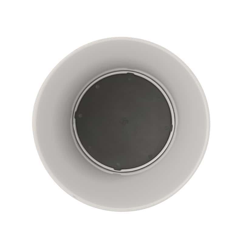 Bath Bliss White Stainless Steel Trash Can - 7.9" Rd x 10"