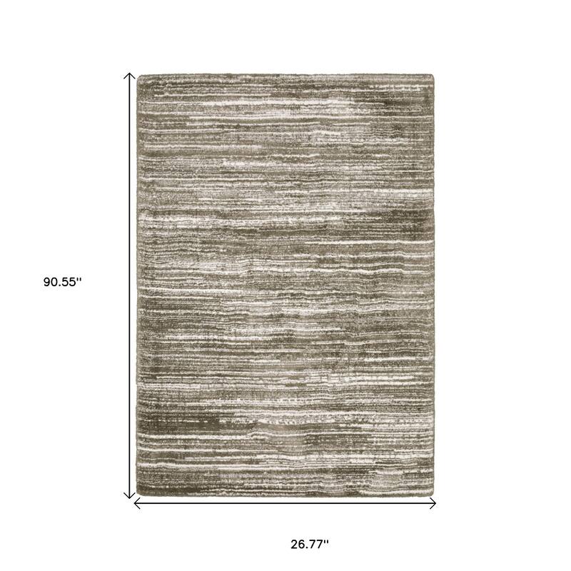 HomeRootsStriped Industrial Runner Area Rug