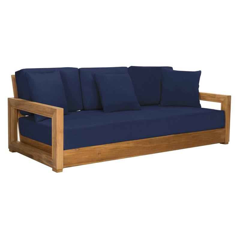 SAFAVIEH Couture Montford Teak 3-Seat Bench Casing (Cover Only) - 72Wx29Dx1H