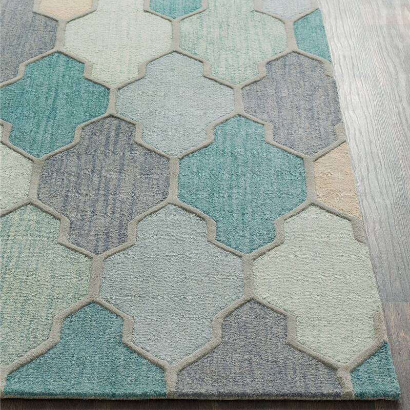 Hand-Tufted Ryde Moroccan Trellis Wool Rug