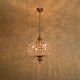 preview thumbnail 31 of 33, Retro French 4/5-Light Antique Brass Globe Crystal Chandelier Kitchen Island Pendant