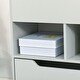 preview thumbnail 25 of 23, HOMCOM Kids Bookcase Multi-Shelf Rack Organizer with Storage Drawer - 23.5" x 11.75" x 35.5"