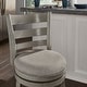 preview thumbnail 9 of 43, Verona Linen Ladder Back Swivel Bar Stool by iNSPIRE Q Classic