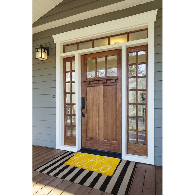 DII Yellow Hello Doormat