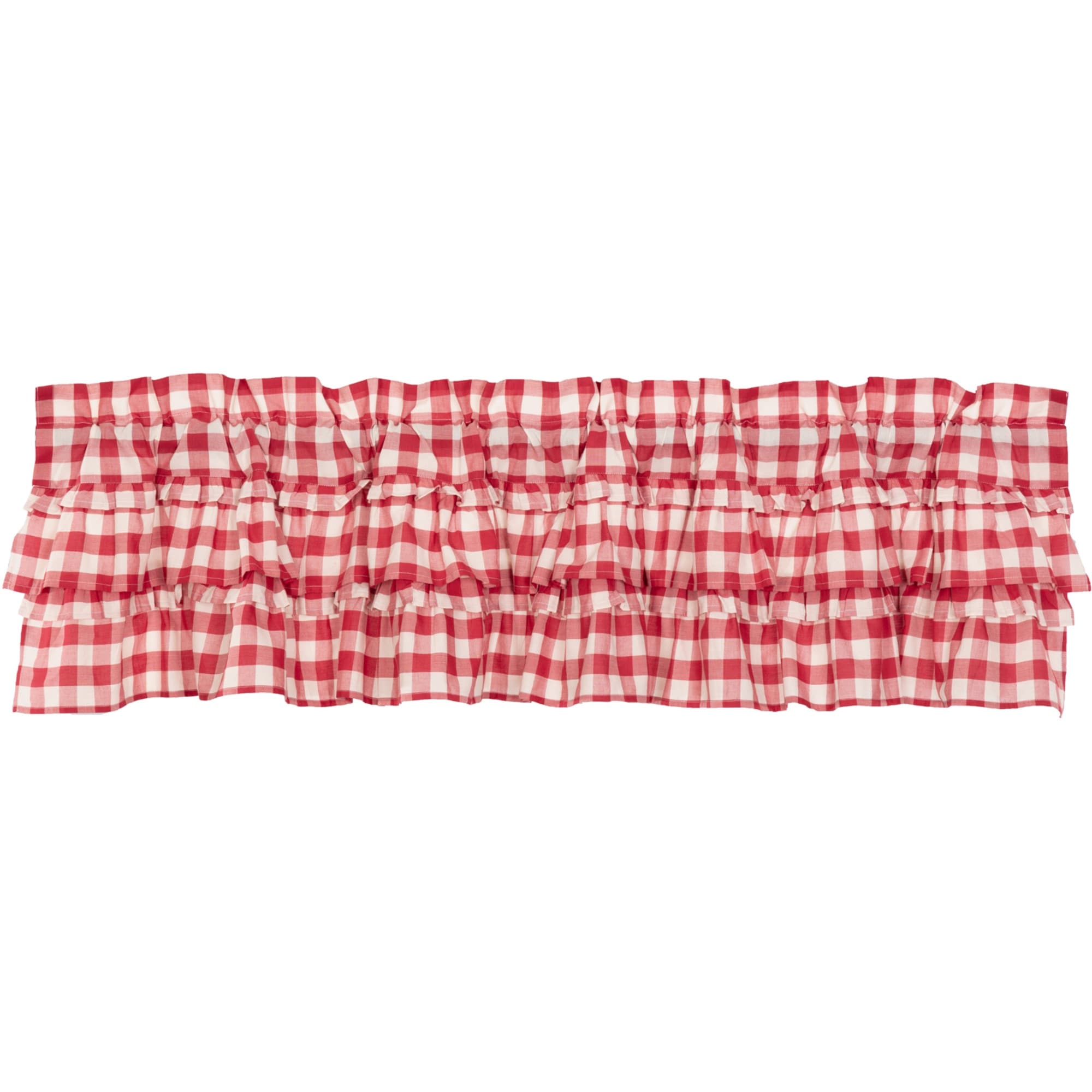 VHC Farmhouse Balloon Valance Annie Buffalo Check Kitchen Curtains Cotton VHC Farmhouse Balloon Valance Annie Buffalo Check Kitchen Curtains Cotton
