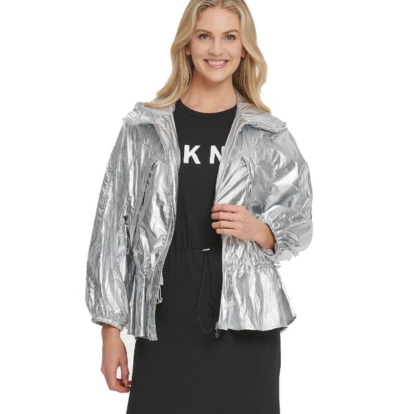 dkny metallic jacket