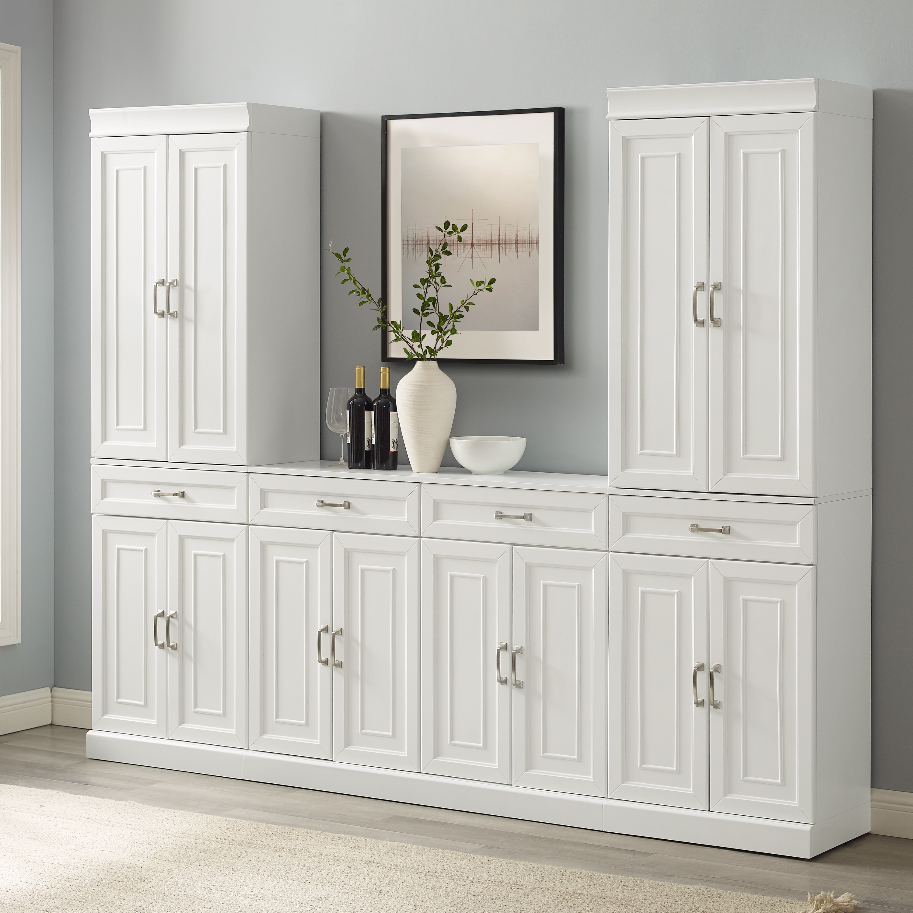 Crosley Stanton 3Pc Sideboard And Pantry Set - 14.5"x95"x78"