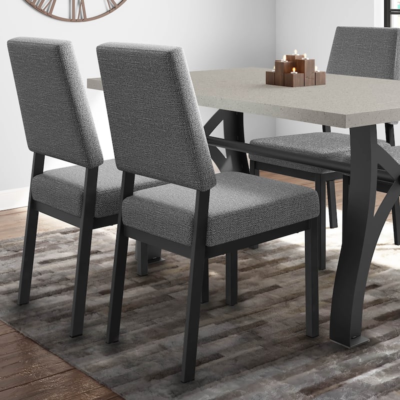Amisco Avery Upholstered Dining Chair with Metal Legs