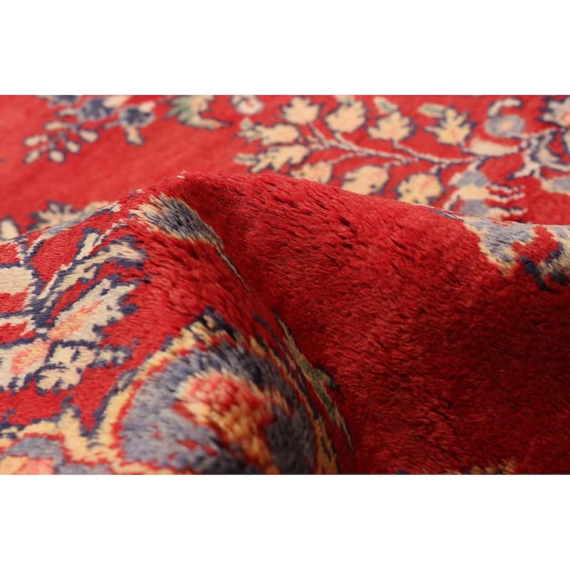 ECARPETGALLERY Hand-knotted Andelz Red Wool Rug - 3'3 x 9'6