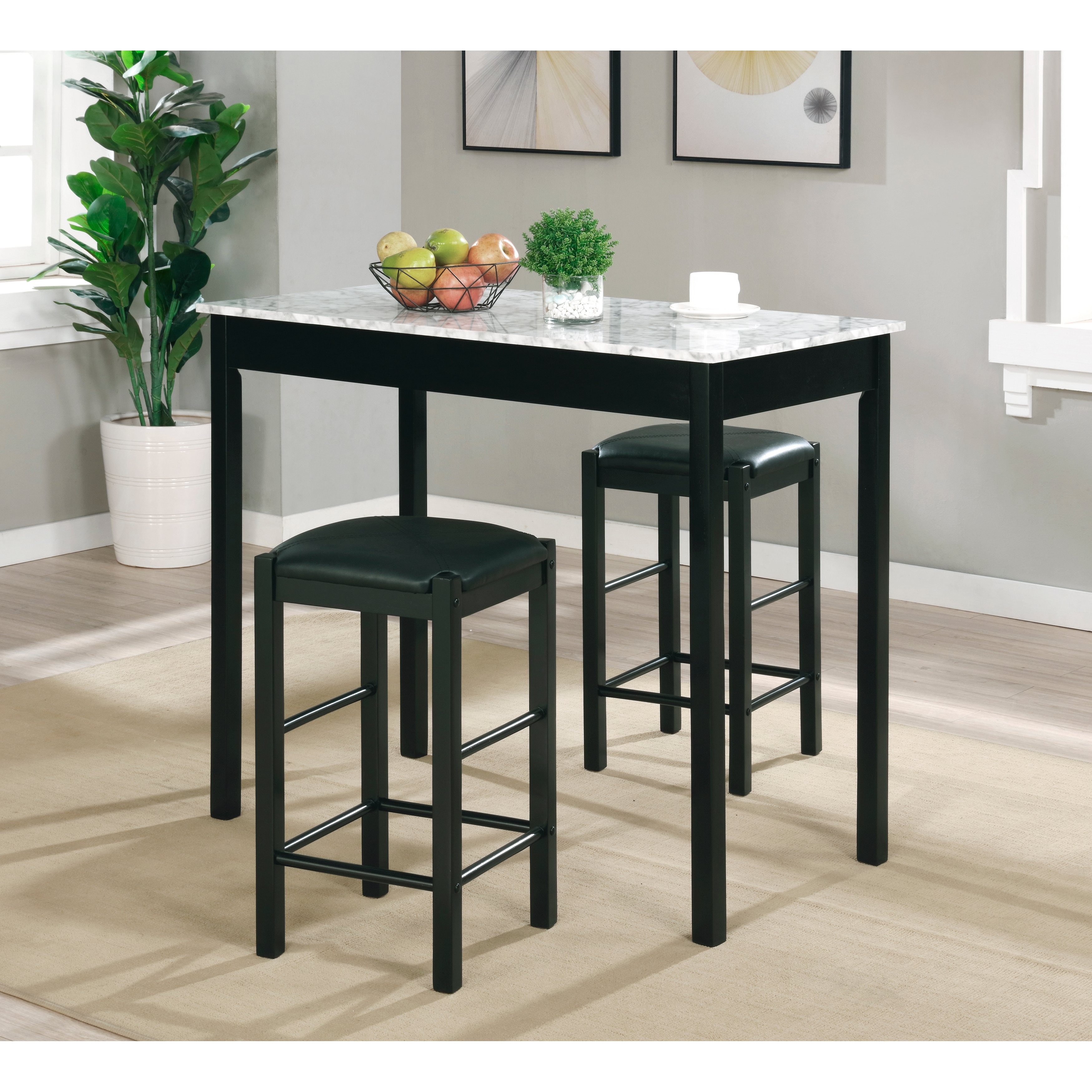 Linon Speakeasy 3-piece Dinette Set