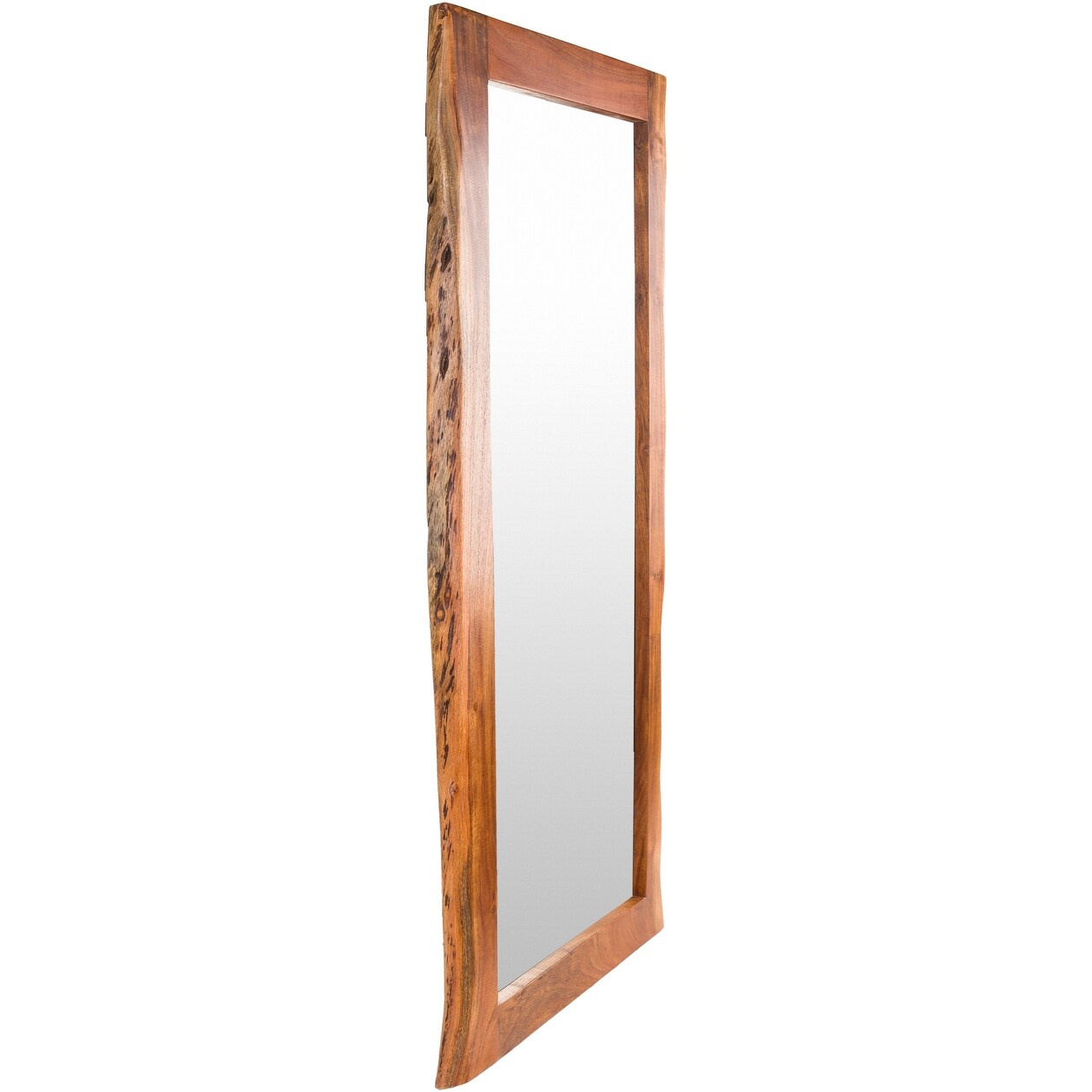 Solid Acacia Wood Mirror 50x110 Cm