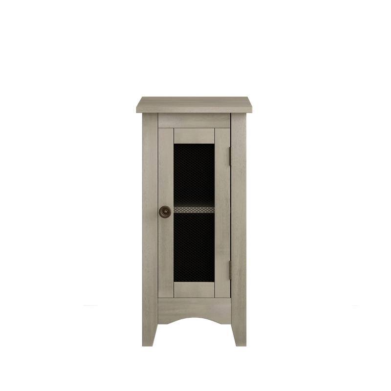 Slim Nightstand with Storage Cabinet - Space-Saving Bedside Table