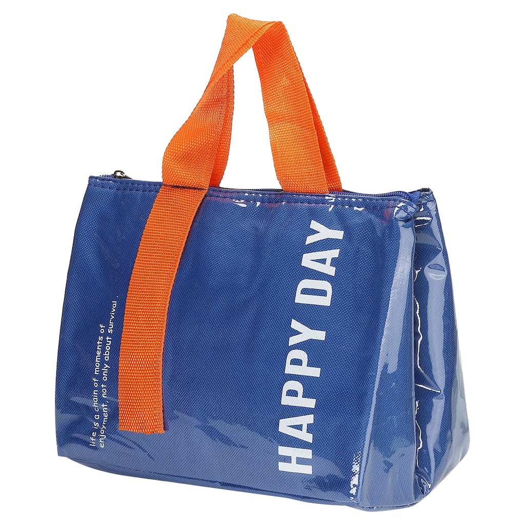Portable PU Waterproof Insulated Lunch Bag Lunch Tote