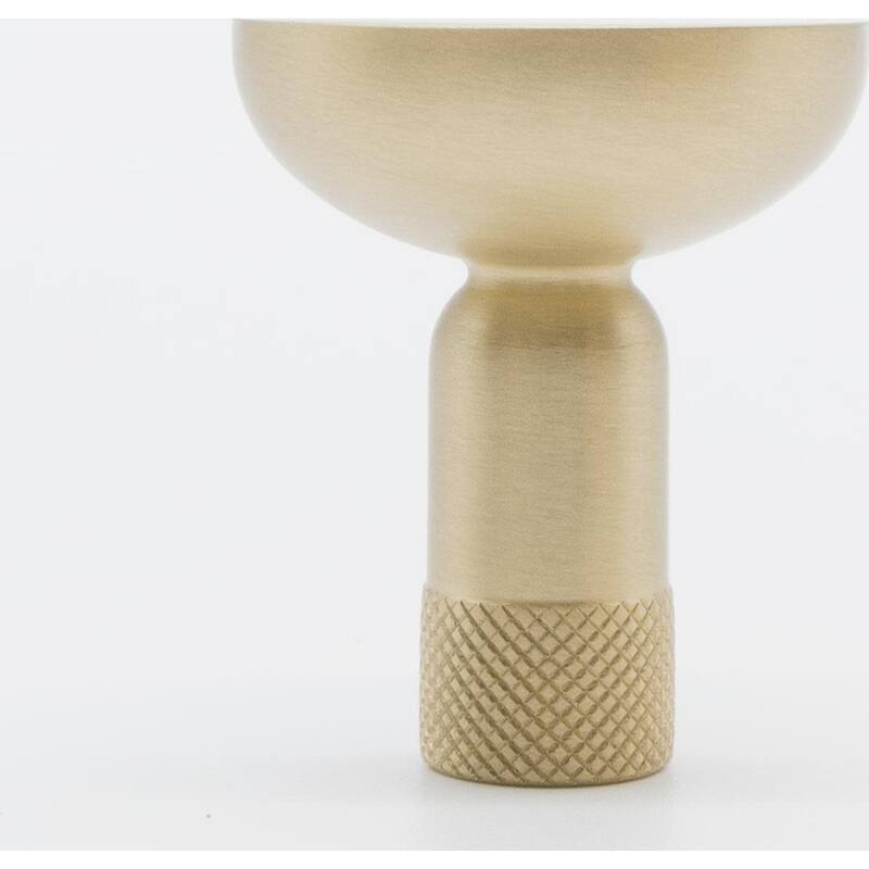 Hapny Home K32 Knurled 1-3/16" Modern Industrial Luxury Solid Metal