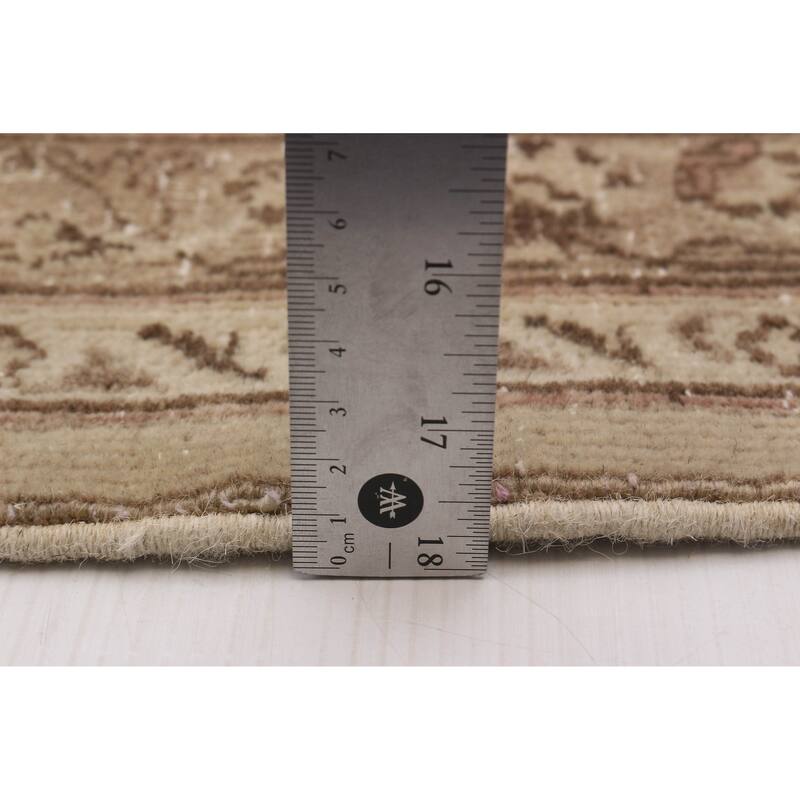 ECARPETGALLERY Hand-knotted Antalya Vintage Khaki Wool Rug - 9'6 x 12'2