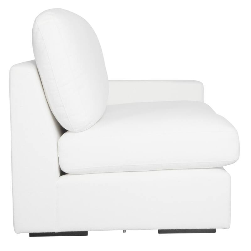Uttermost Refuge Arctic White Right Arm Facing Sofa - 30"Hx 43.25"Wx 37.5 "D