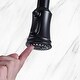 preview thumbnail 16 of 20, Transitional Bridge Kitchen Faucet with Pull-Down Sprayhead, Double Handle Kitchen Sink Faucet