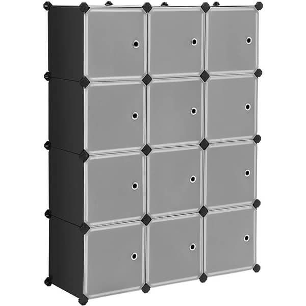 20 Cube Interlocking Organizer Plastic Cube Storage Shelves Design - Bed  Bath & Beyond - 32267783