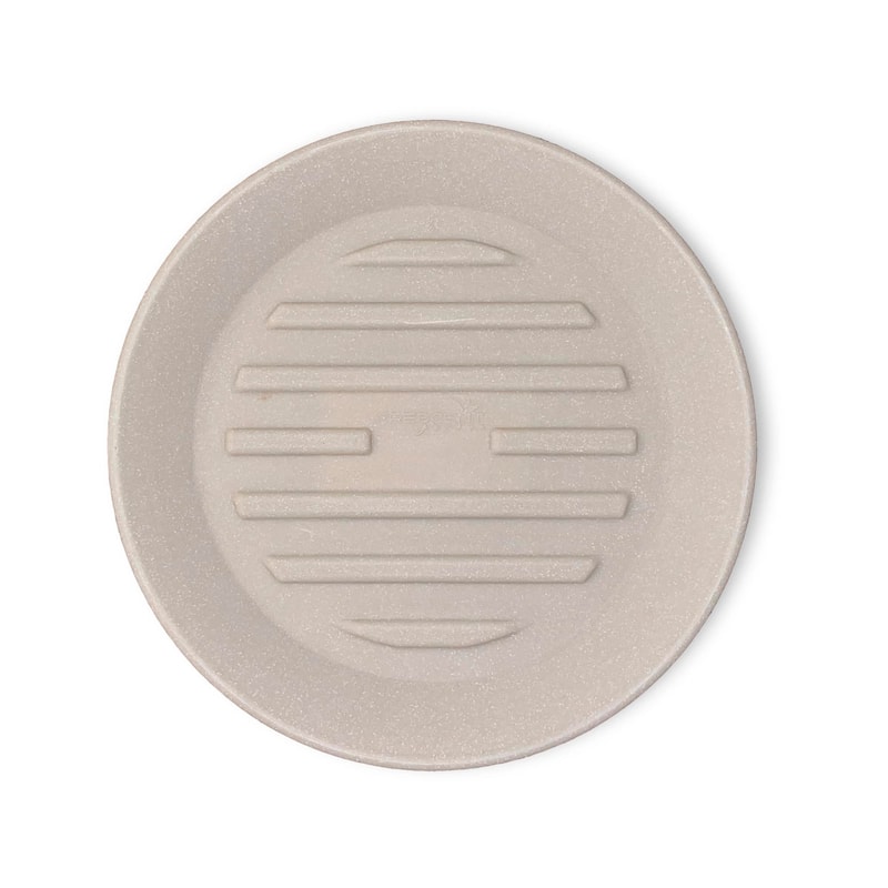 Universal Round Plant Saucer, Heavy Duty Planter Tray - 18'' inner x 24" outer - Parchment