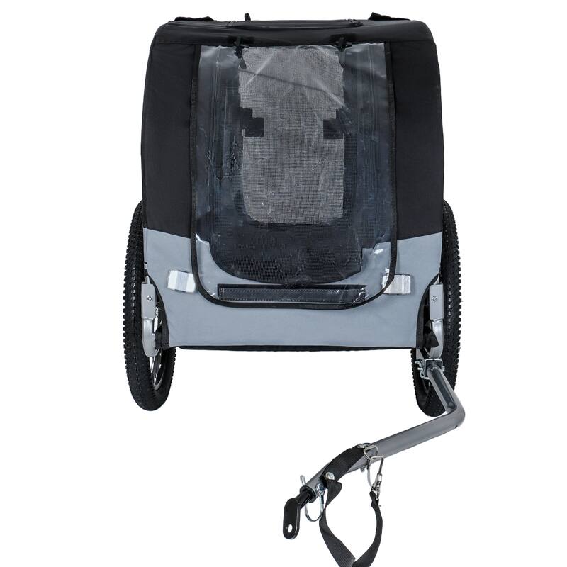 Large Folding Bike Trailer for Dogs, 100LB Capacity All-Terrain Pet Carrier for Cycling, Jogging, Camping & Outdoor Adventures