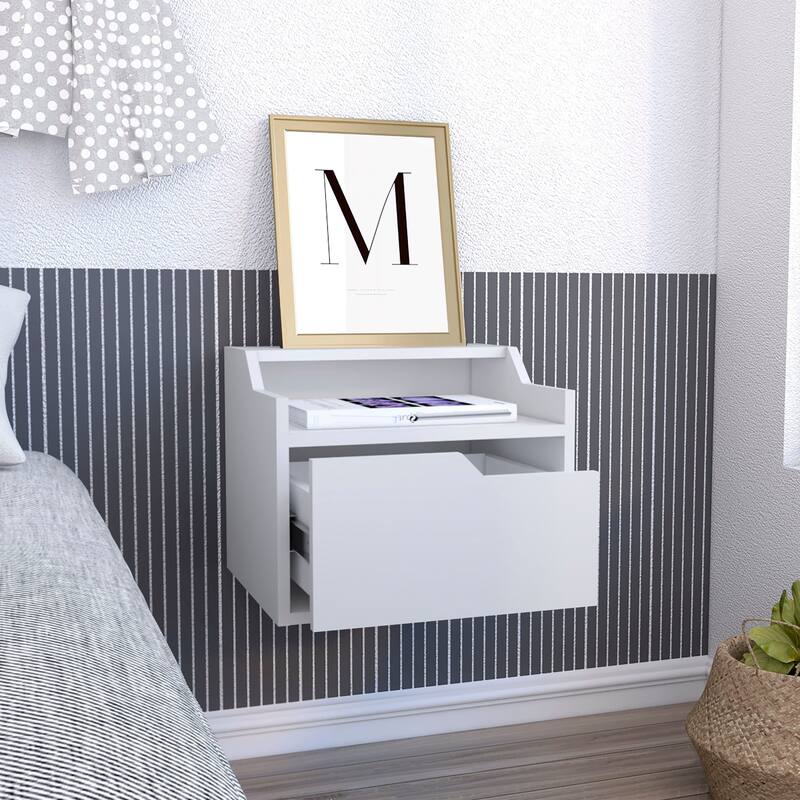 Busan 1-Drawer Modern Floating Nightstand