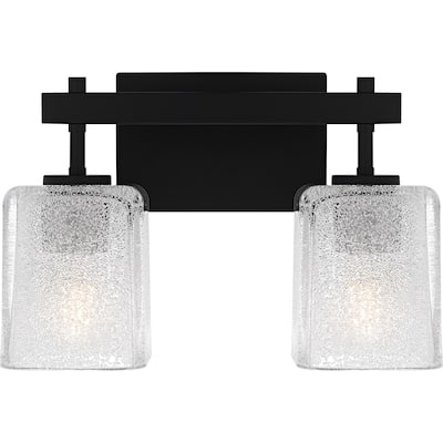 Brenthouse 2-Light Matte Black Bath Light