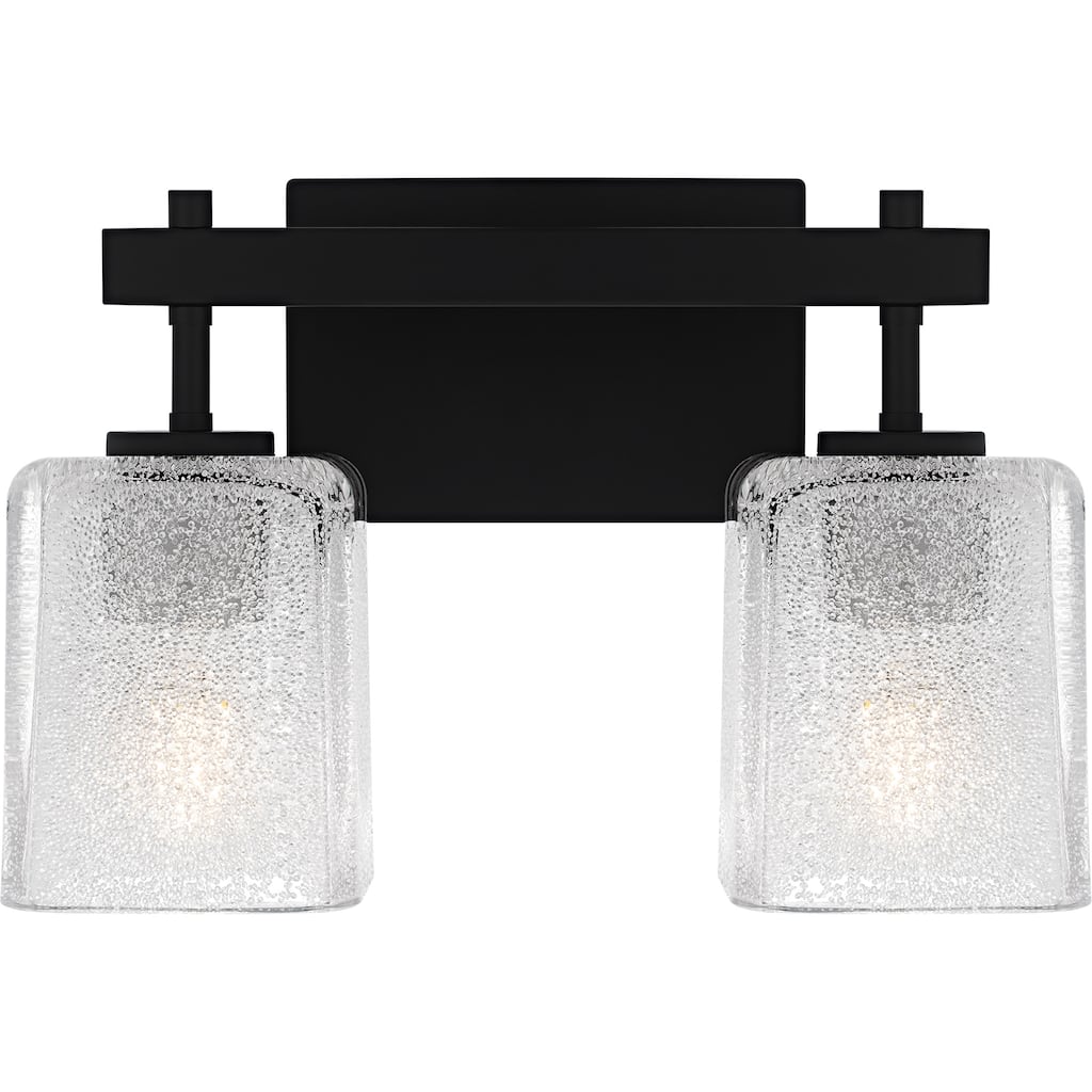 Brenthouse 2-Light Matte Black Bath Light