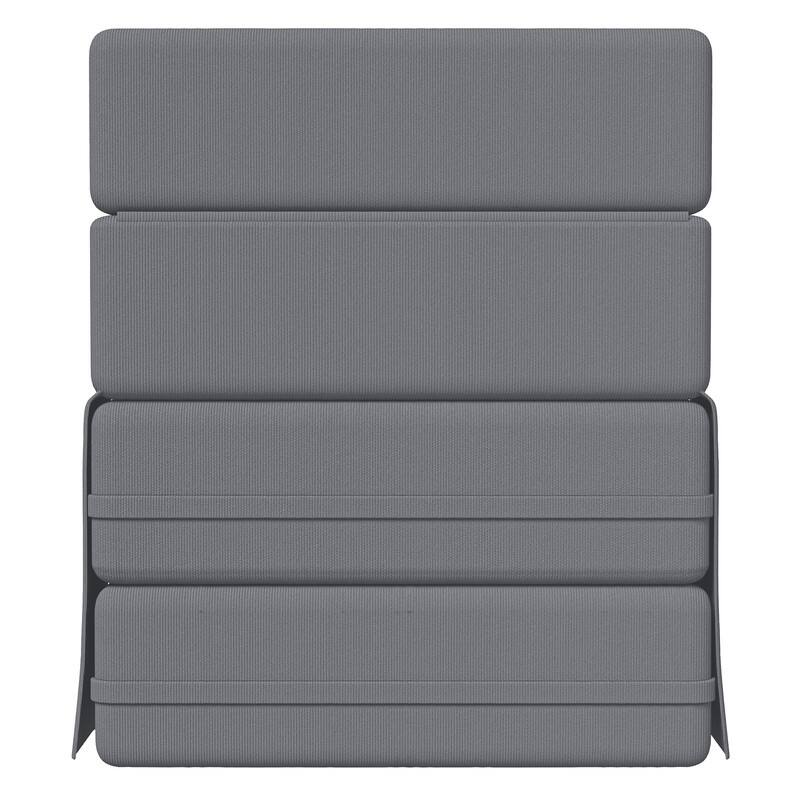 Corduroy Compression Convertible Folding Sectional Sofa