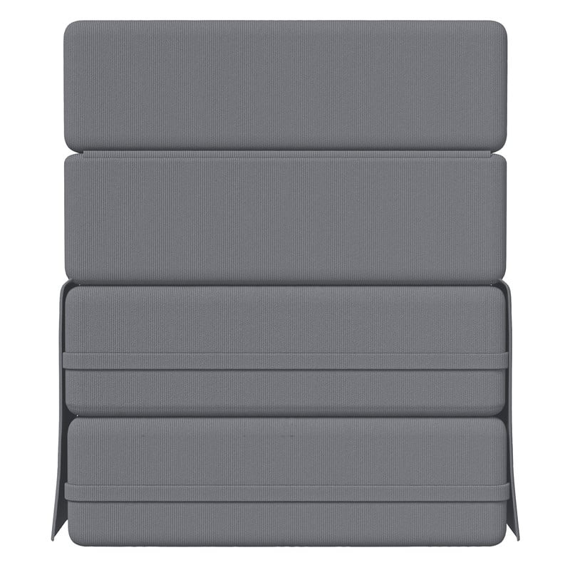 Corduroy Compression Convertible Folding Sectional Sofas (Set of 4)