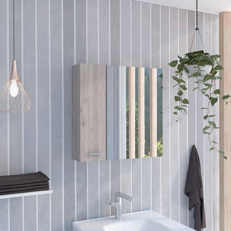 4-Shelf Bathroom Medicine Cabinet with Mirror