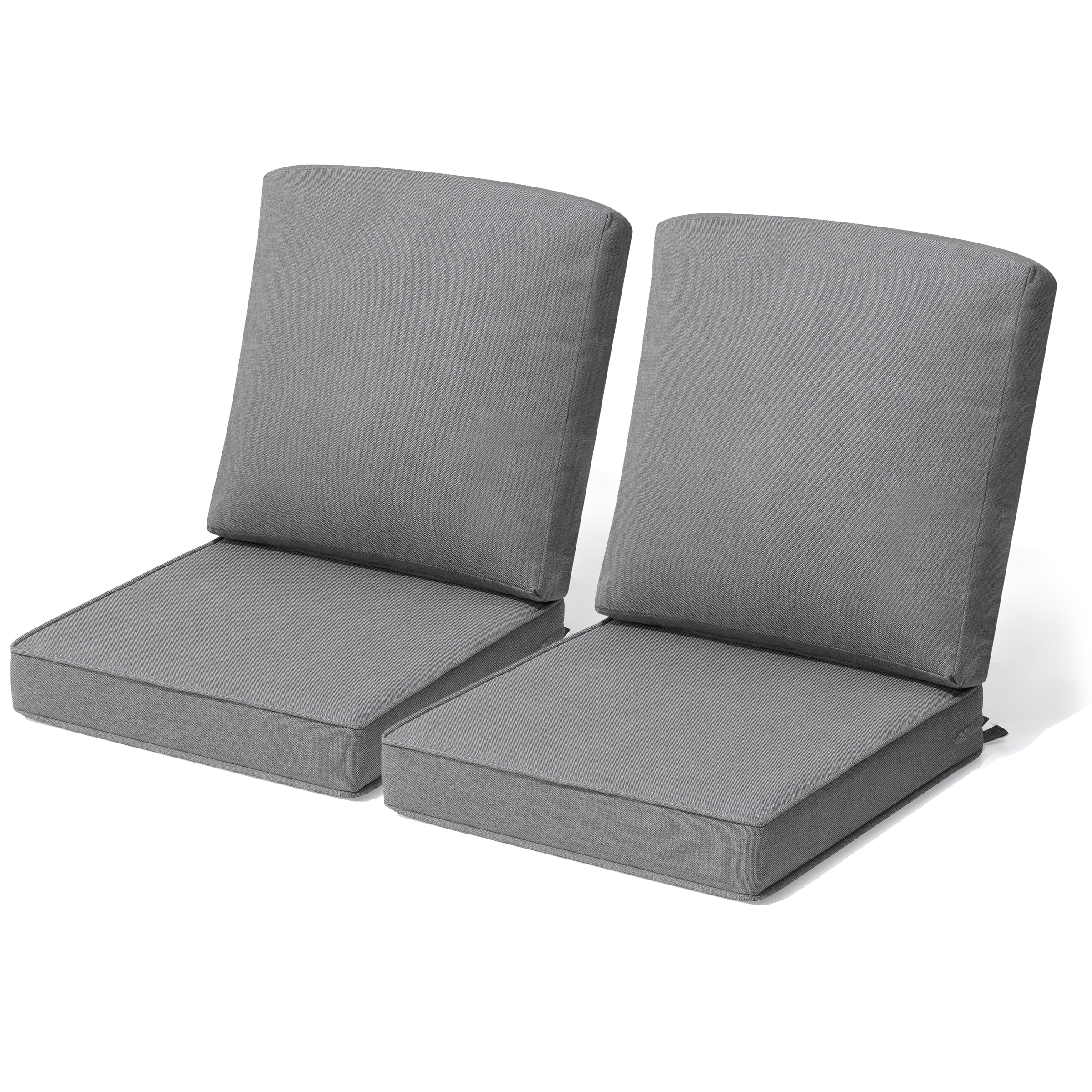 22''D x 21''W x 3.5''T Patio Fabric Outdoor Seat Cushions Set (Seat & Back)