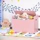 preview thumbnail 5 of 33, Costway Kids Toy Box Wooden Flip-top Storage Chest Bench W/ Cushion