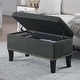 preview thumbnail 30 of 42, Convenience Concepts Designs4Comfort Winslow Storage Ottoman Bench Dark Charcoal Grey Fabric