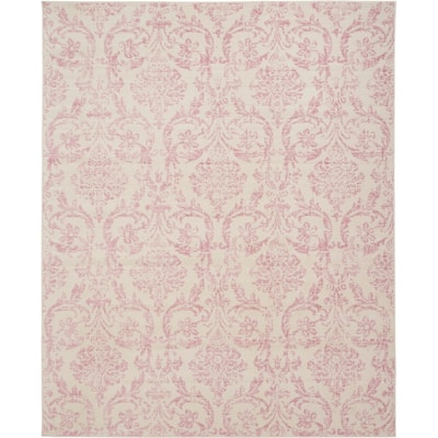Nourison Jane Farmhouse Vintage Indoor only Damask Area Rug