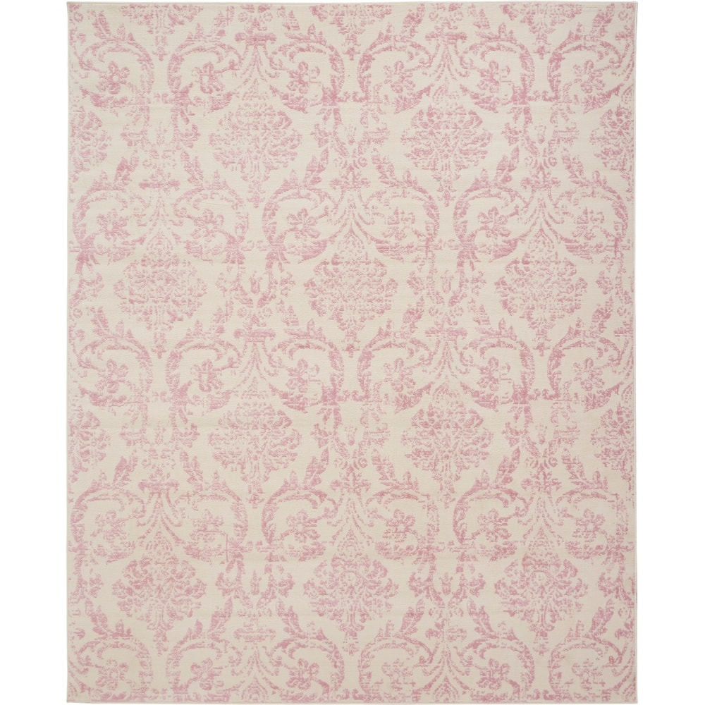 Nourison Jane Farmhouse Vintage Indoor only Damask Area Rug