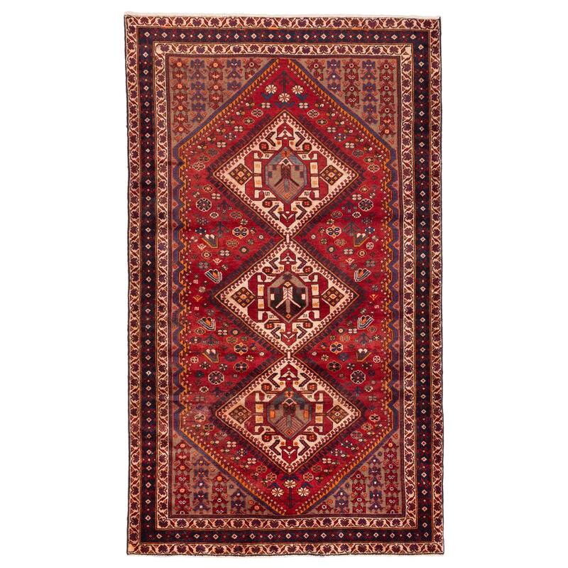 ECARPETGALLERY Hand-knotted Konya Anatolian Red Wool Rug - 5'7 x 9'10