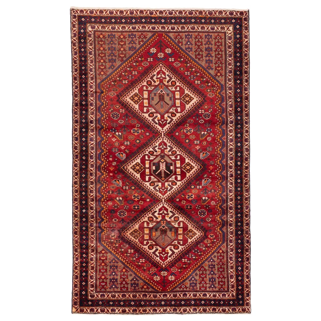 ECARPETGALLERY Hand-knotted Konya Anatolian Red Wool Rug - 5'7 x 9'10