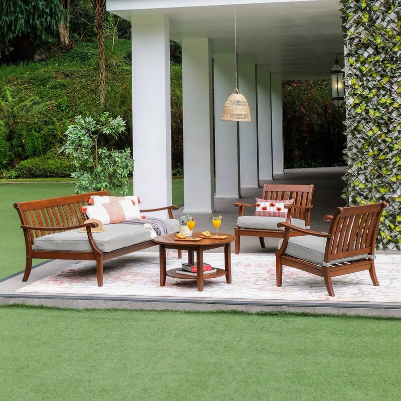 Cambridge Casual Como Solid Wood Outdoor Daybed