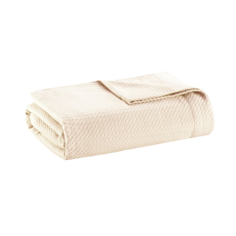 Madison Park Egyptian Cotton Solid Blanket