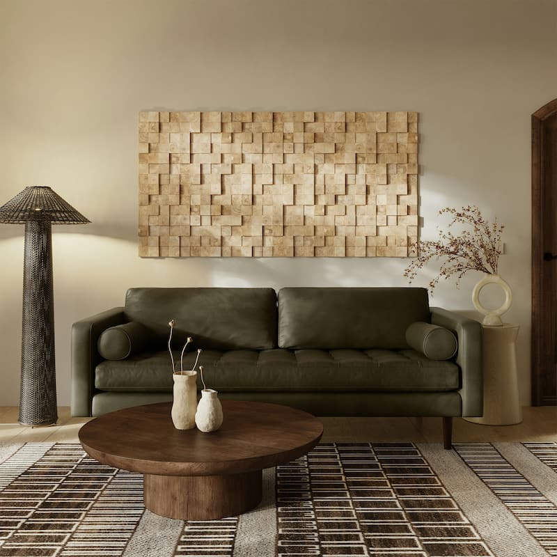 Poly & Bark Napa 88.5" Sofa - Genuine Italian Leather