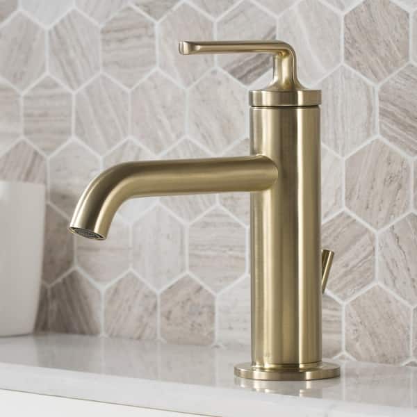slide 1 of 52, KRAUS Ramus Single Handle Bathroom Sink Faucet w/ Lift Rod Drain