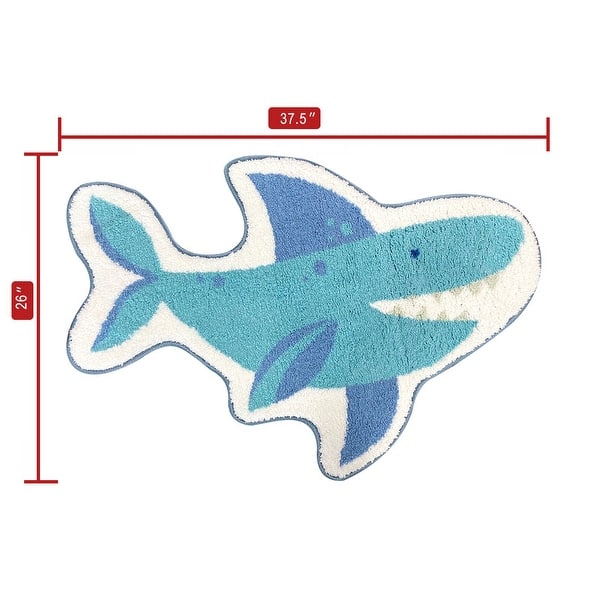 Style Quarters bath rug shark