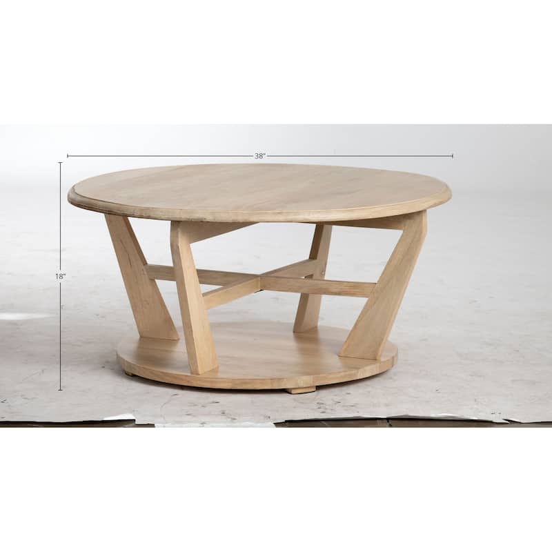 Roswell Mango Wood Cocktail Table, Natural