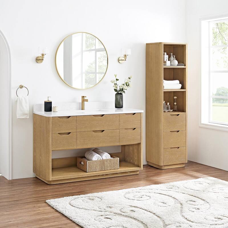 Miseno MV-HARB55-GW Harbin 54" Free Standing Single Basin Vanity Set