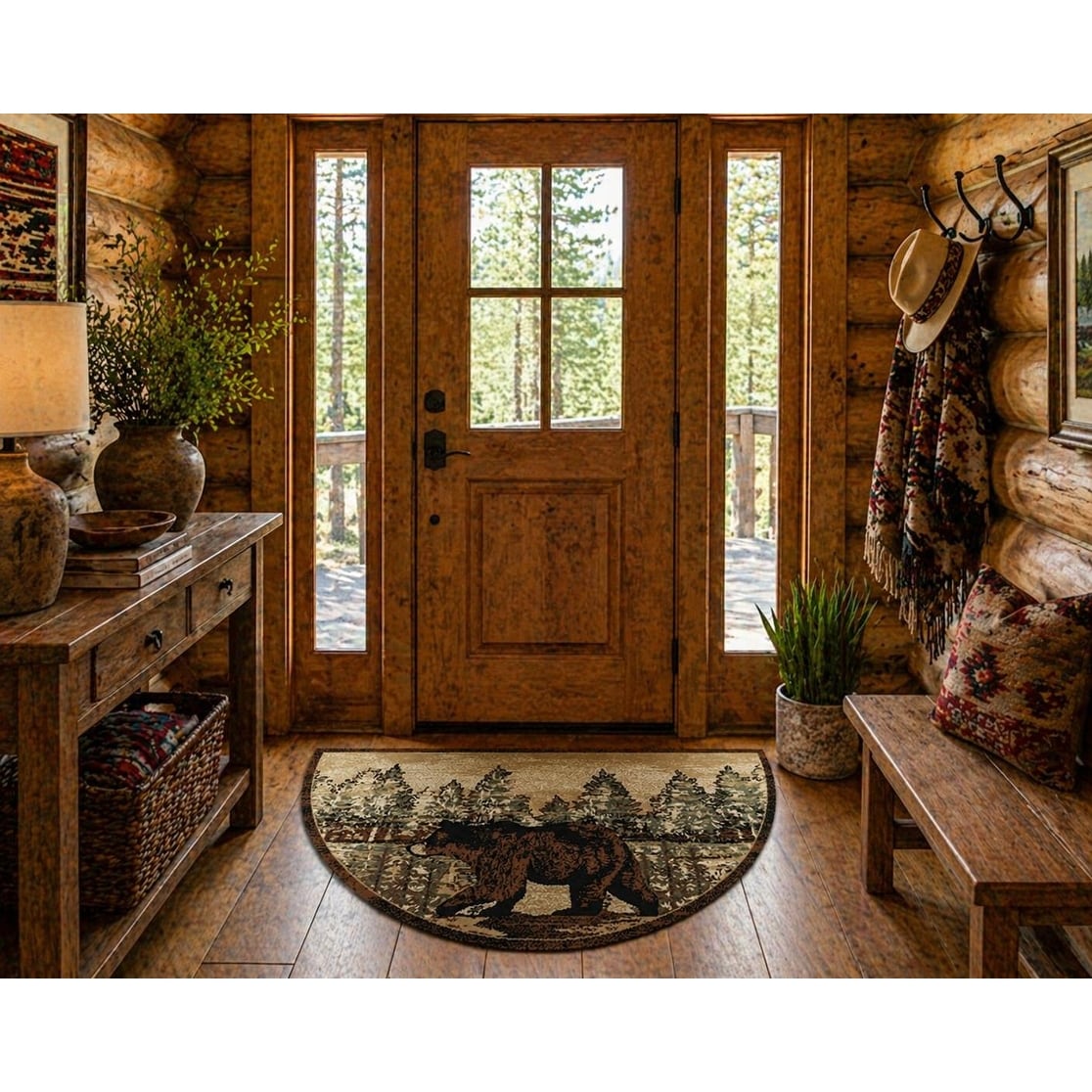 American Destination River Run Multi Lodge Area Rug - 2' x 3' 8"